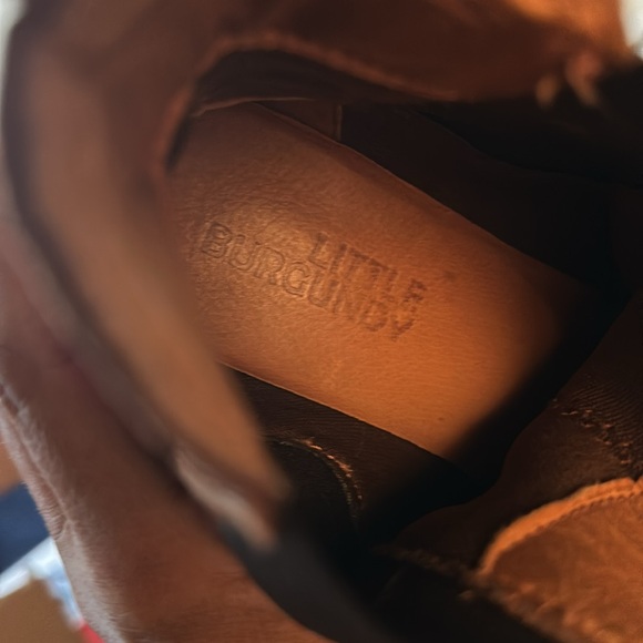 Beautiful leather ankle boots, dark caramel colour - Picture 7 of 7